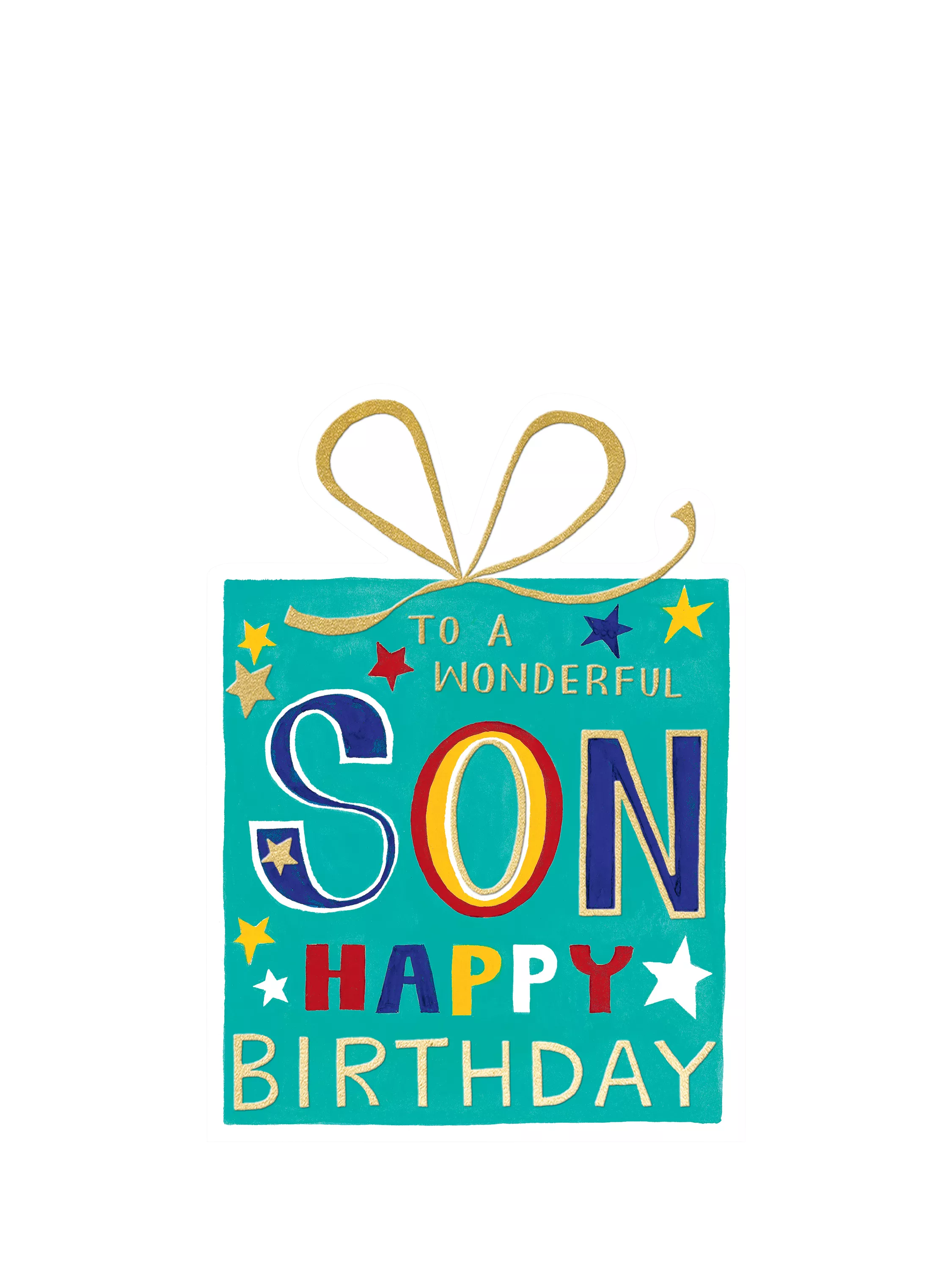 Rachel Ellen son birthday card with green envelope - British product