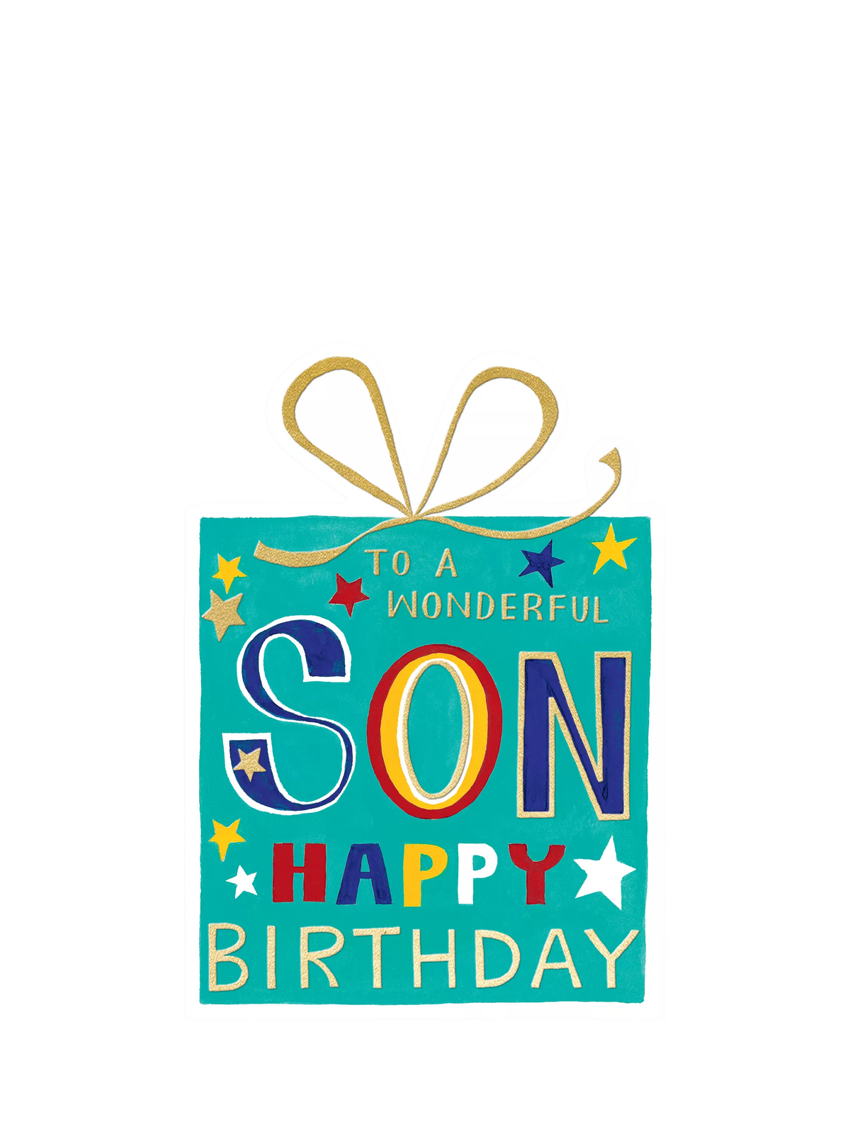 Rachel Ellen son birthday card with green envelope - British product