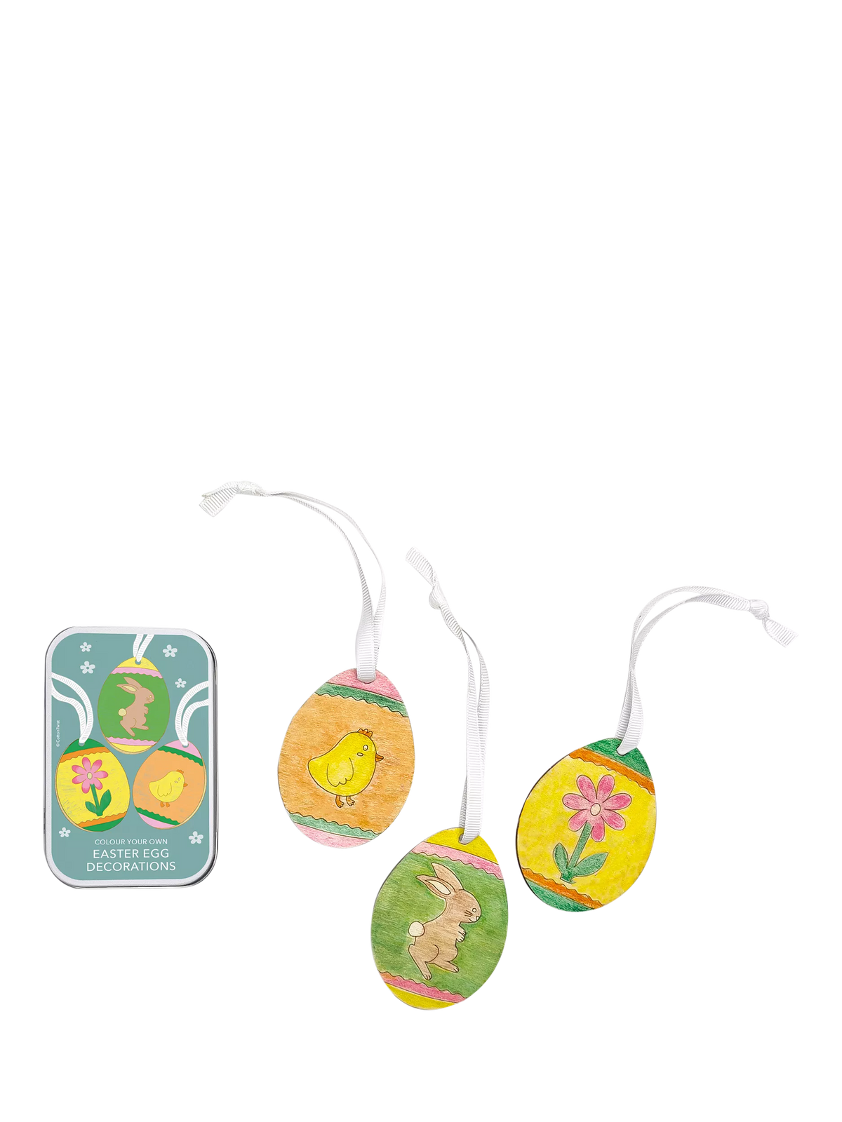 Cotton Twist wooden egg Easter decorations kit, imported from the UK