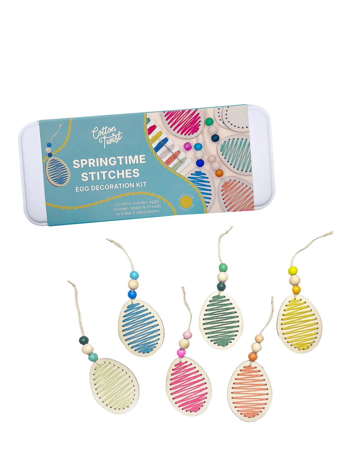 Cotton Twist Springtime Stitches egg decoration kit, UK version