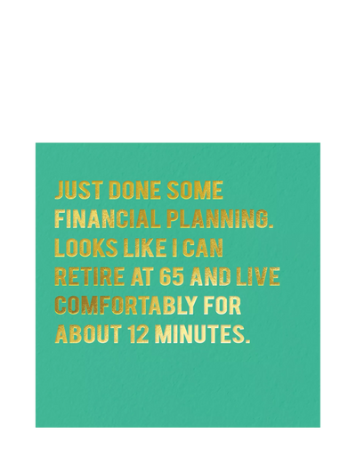 John Lewis Redback Cards 12 Minutes Blank Greeting Card- Buy online at McGrocer