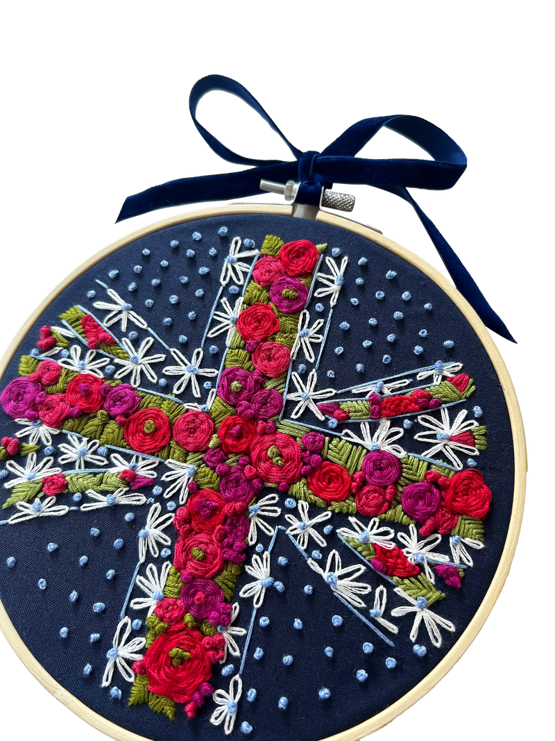 MakeBox & Co union flag embroidery kit - British product