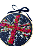 MakeBox & Co union flag embroidery kit - British product