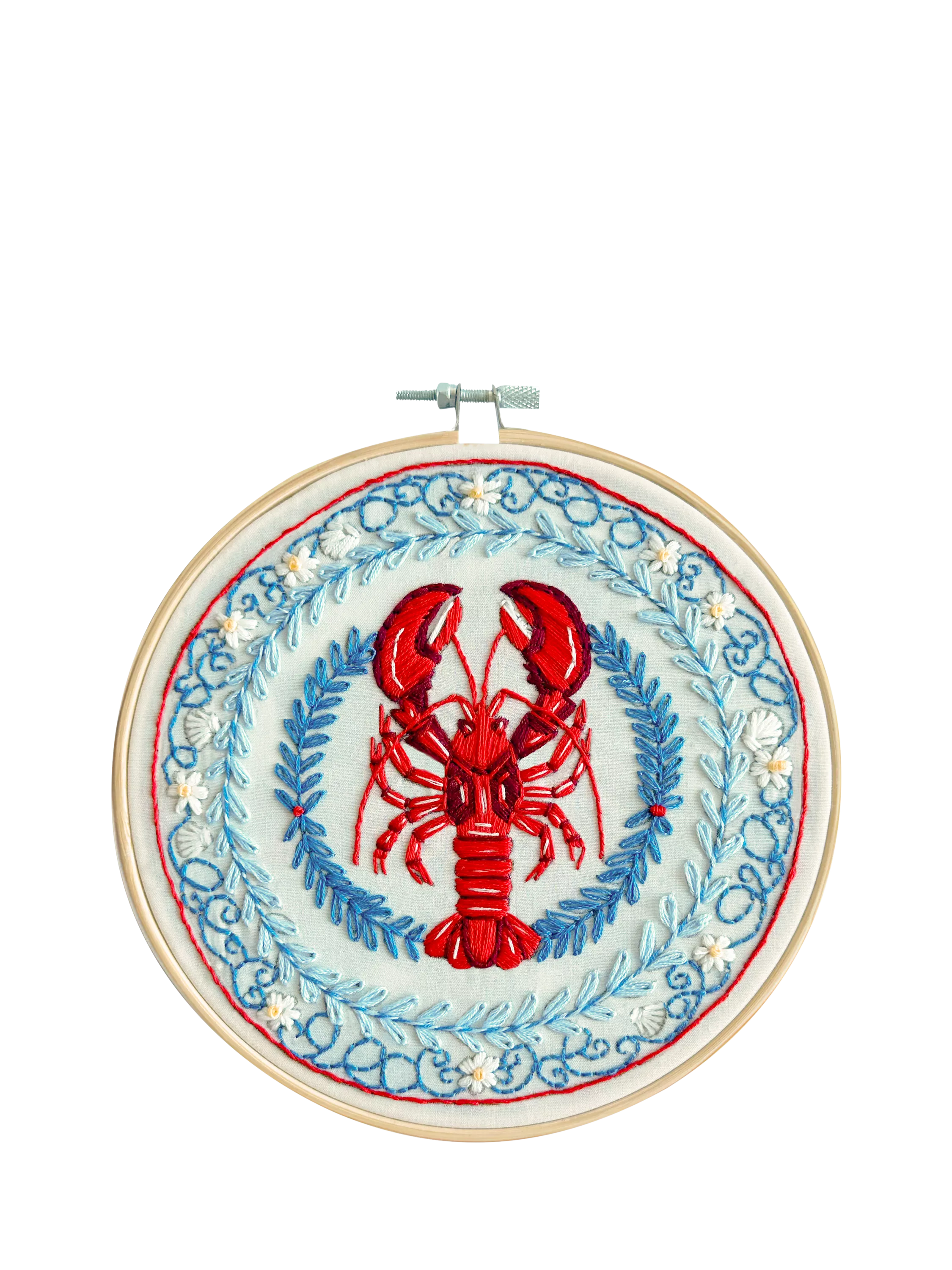 MakeBox & Co Lobster Plate Embroidery Kit, UK version