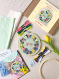 MakeBox & Co spring floral embroidery kit 20cm (British brand)