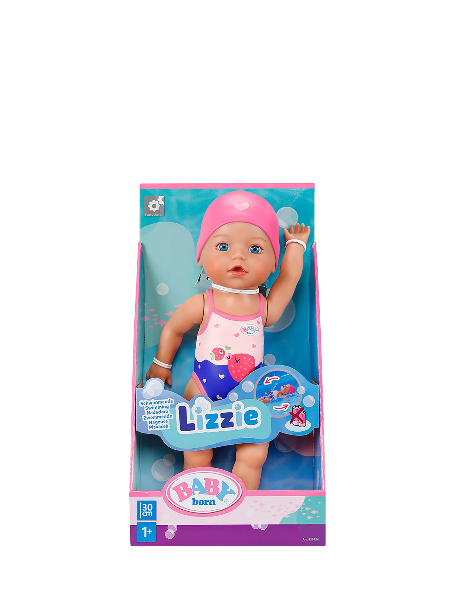 Baby Born Swimming Lizzie Doll water toy (British brand)