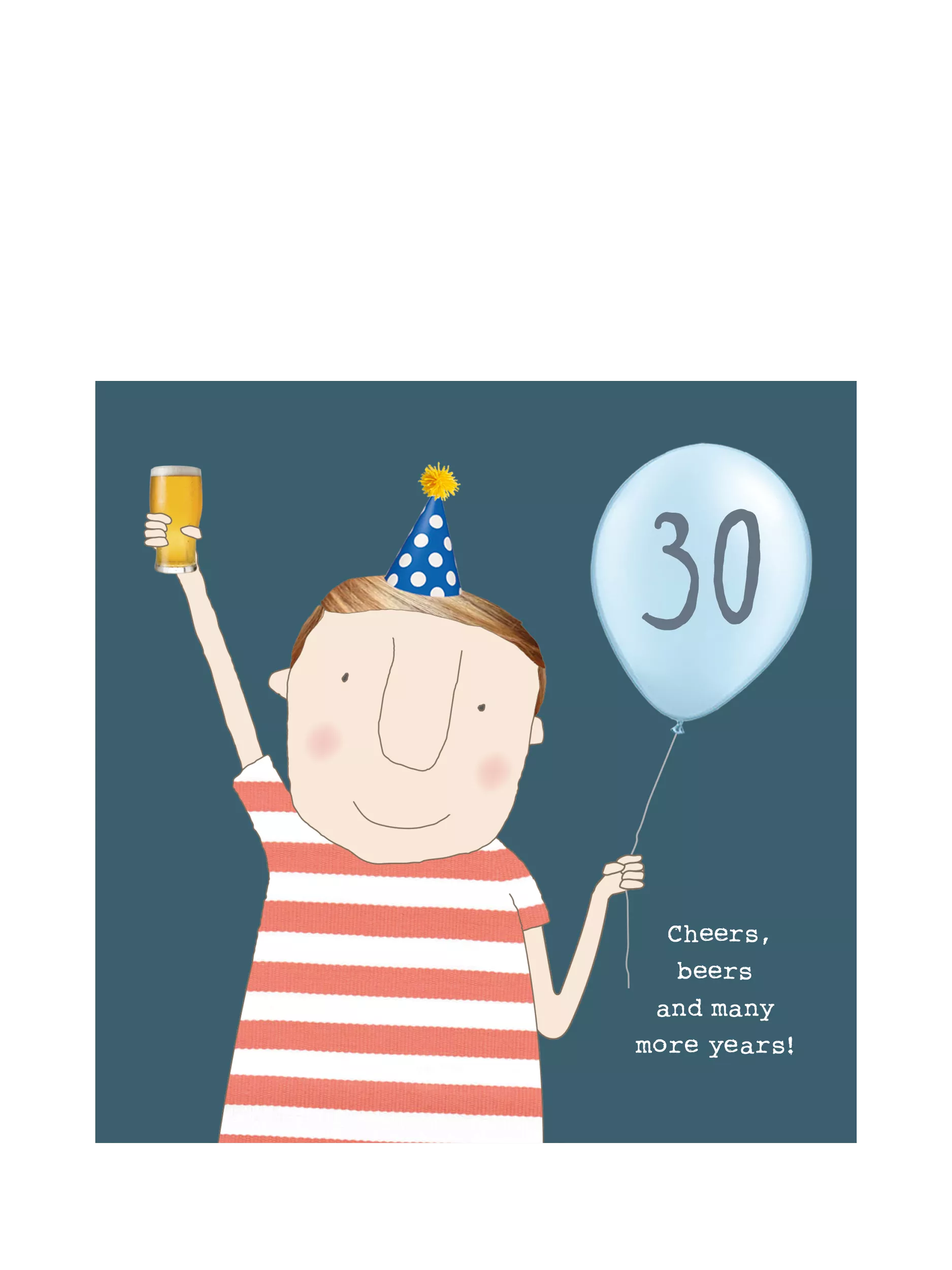 Rosie Made A Thing Cheers & Beers card, imported from the UK