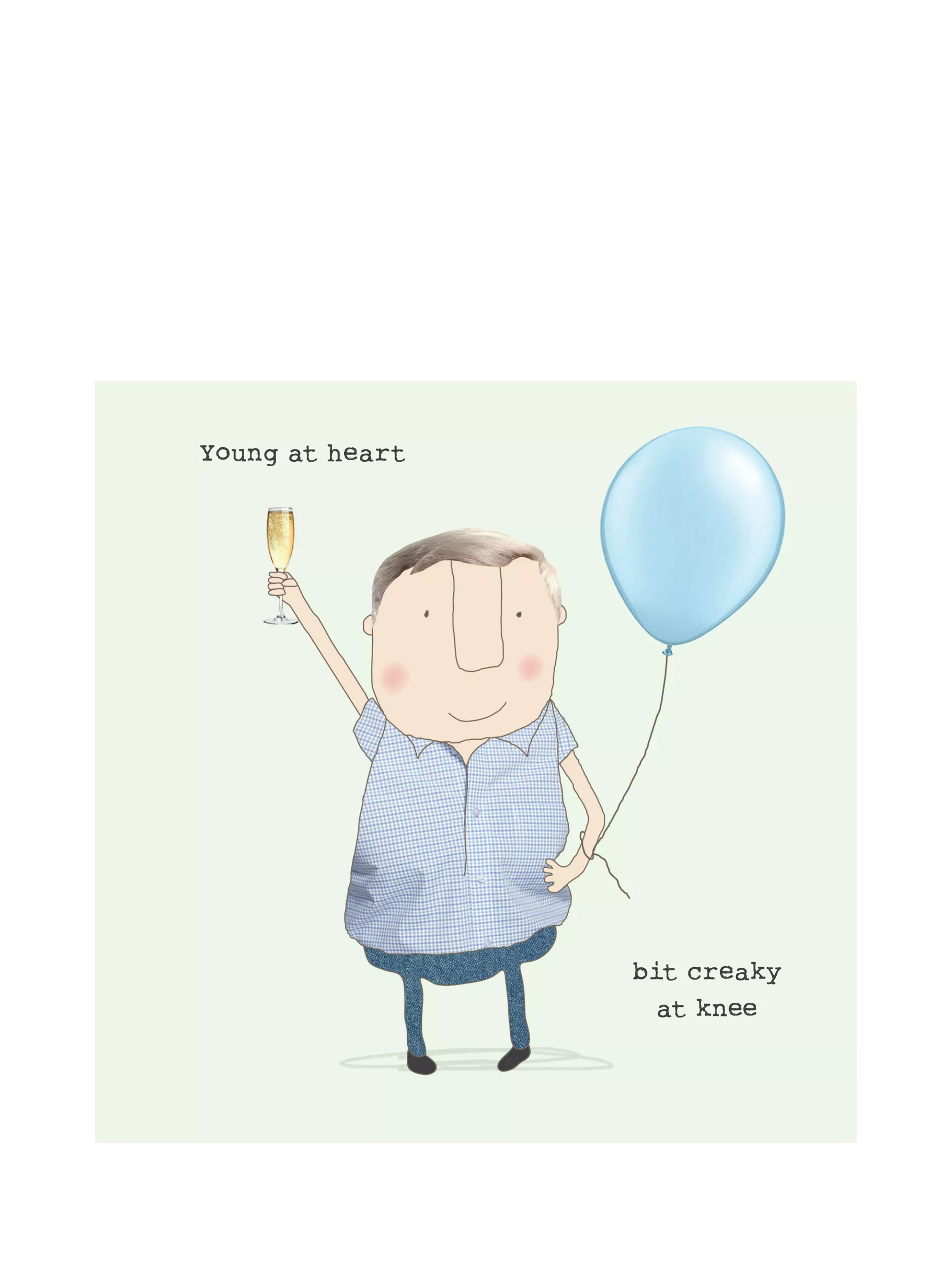 Rosie Made A Thing Creaky Knee birthday card (British brand)