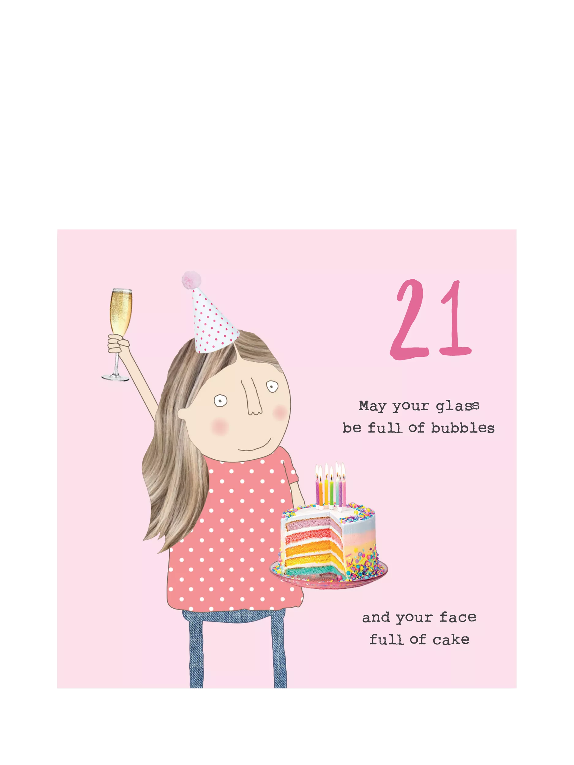 Rosie Made A Thing 21st birthday card, UK version