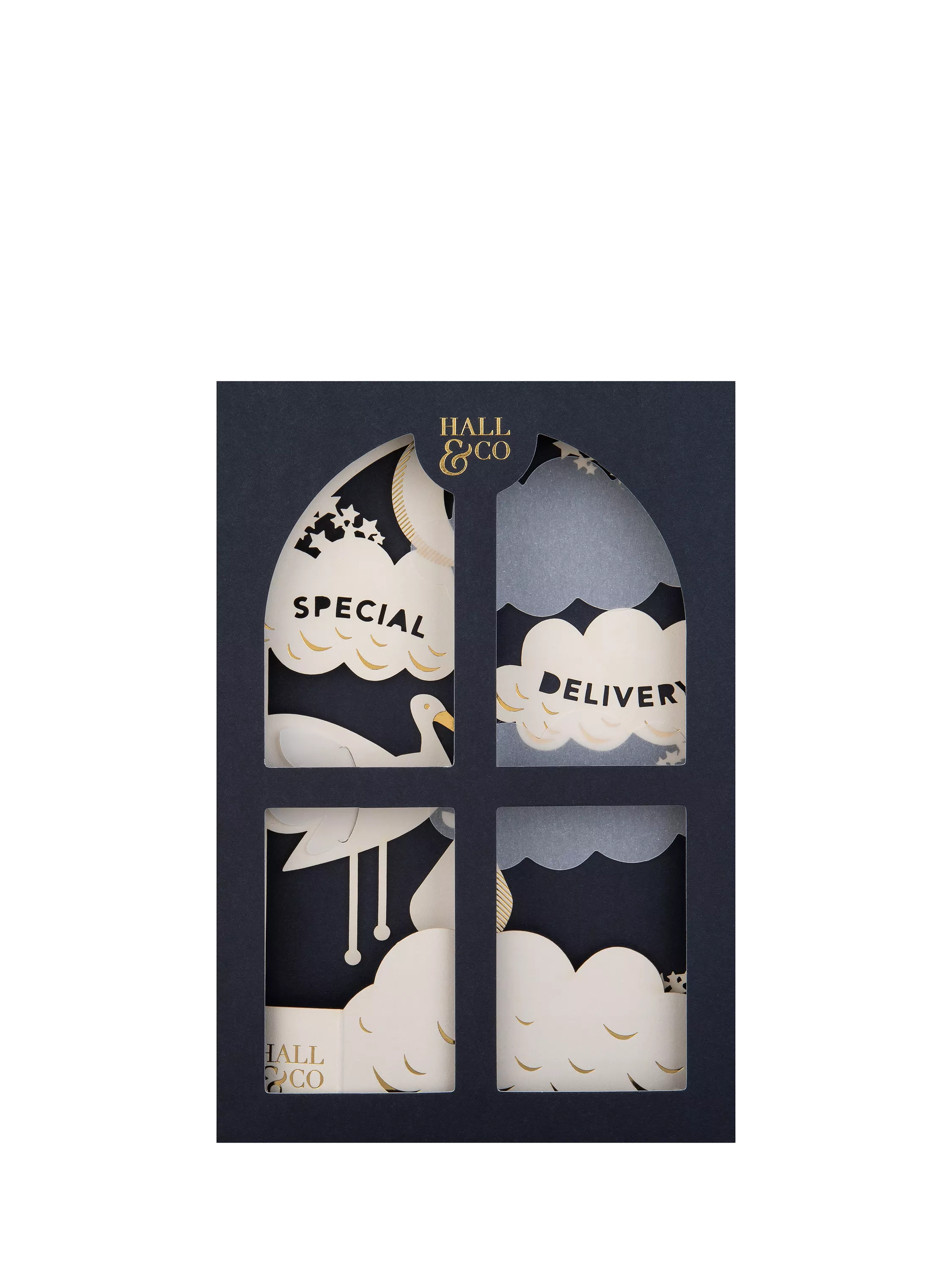Hallmark 3D pop-up new baby card with stork design (British brand)