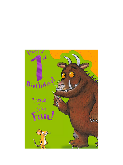 John Lewis Hallmark The Gruffalo 1st Birthday Card- Buy online at McGrocer