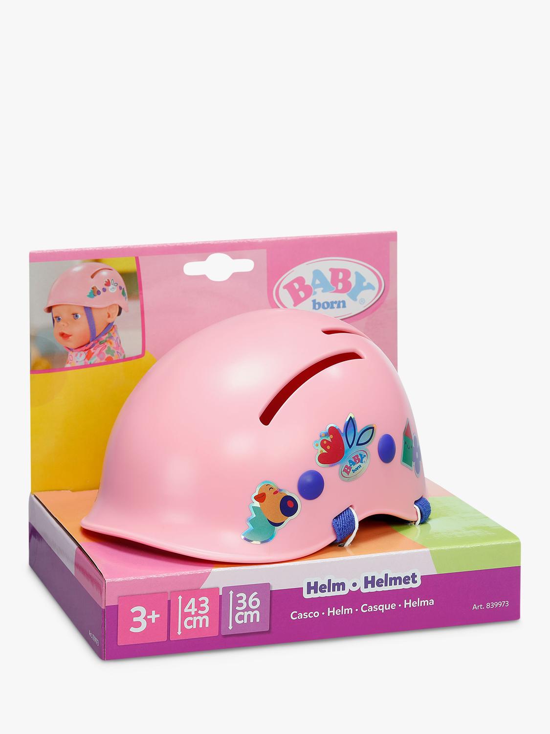 Baby Born pink doll bike helmet, imported from the UK