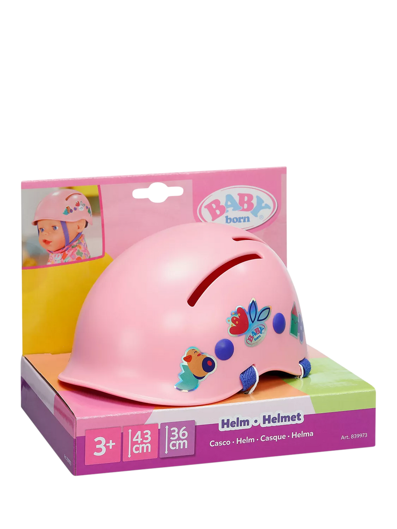 Baby Born pink doll bike helmet, imported from the UK