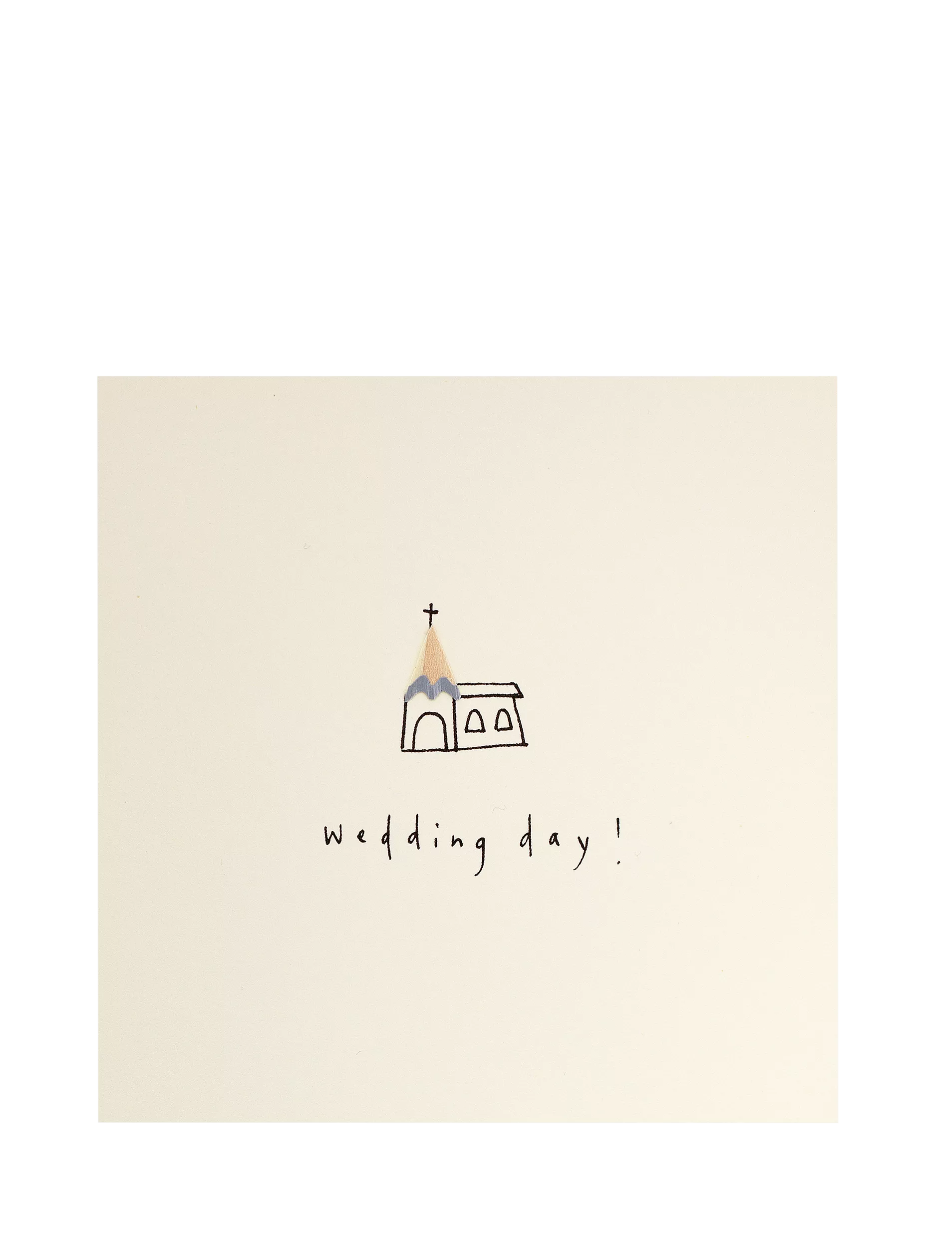 Ruth Jackson wedding card with 3D embellishment, UK version