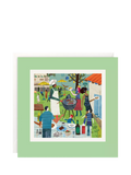 James Ellis Stevens barbecue blank greeting card 155x155mm, imported from the UK