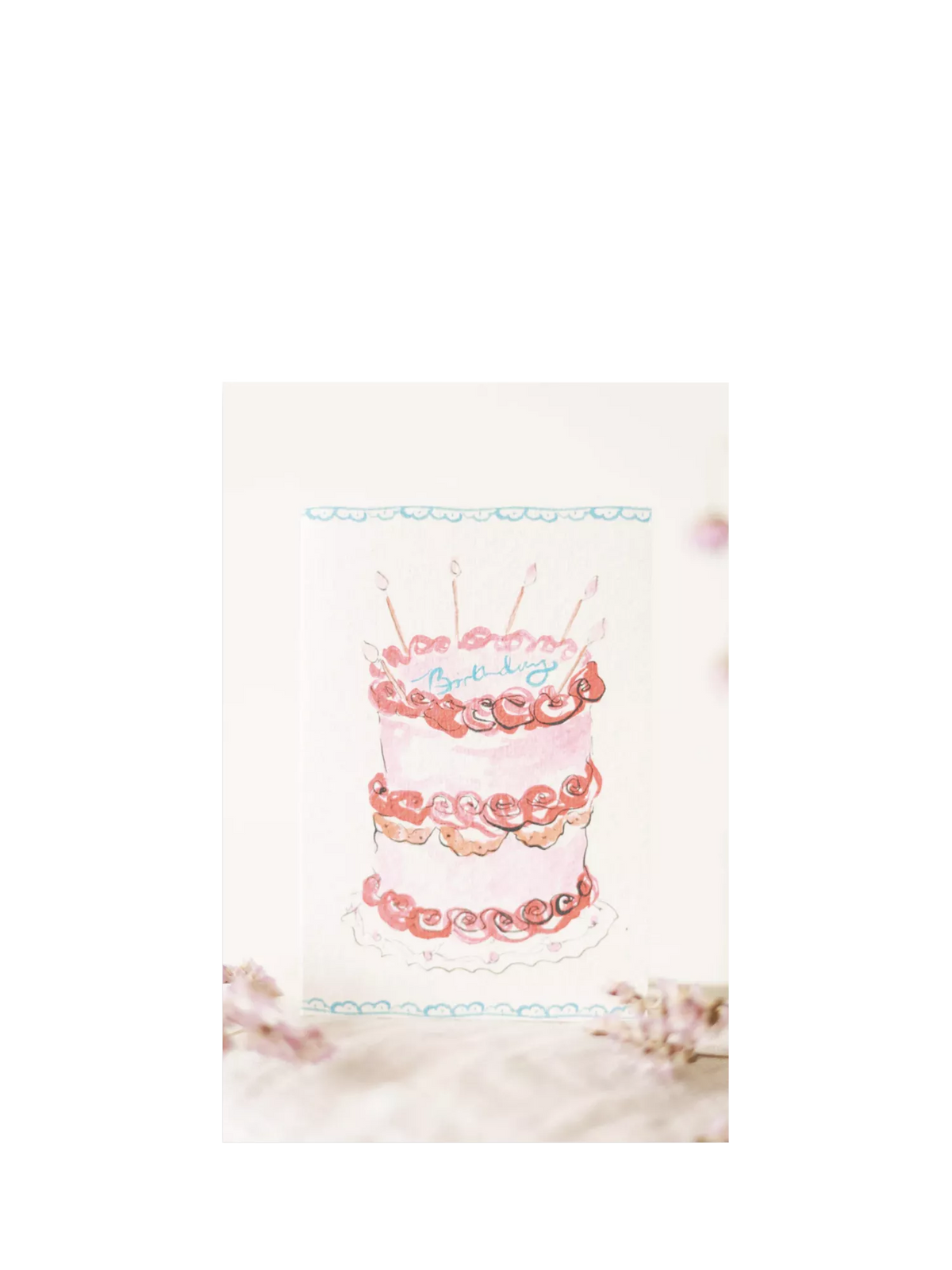 Sophie Amelia Creates gateau birthday card 140x90mm, imported from the UK