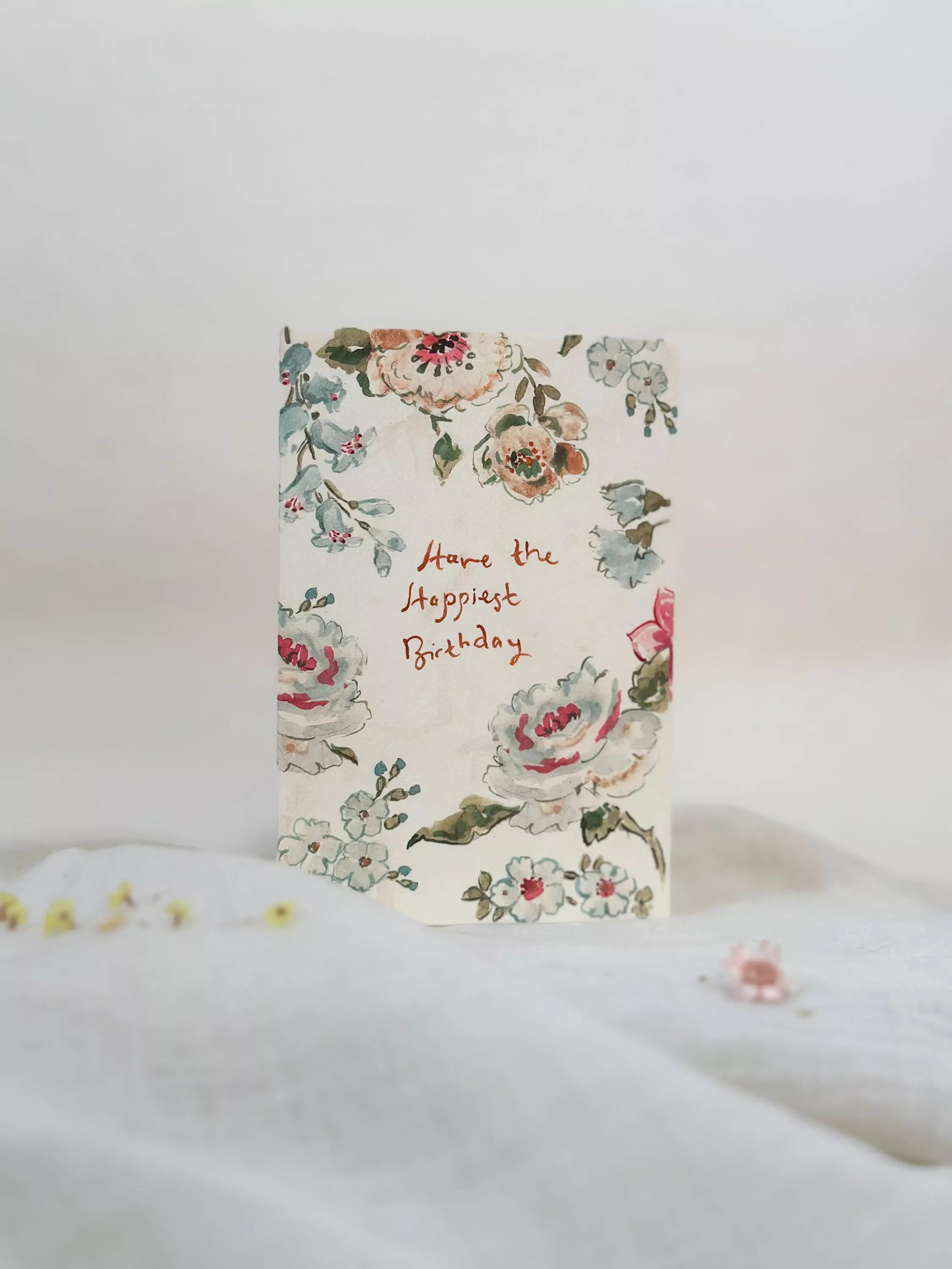 Sophie Amelia Creates floral border birthday card, imported from the UK