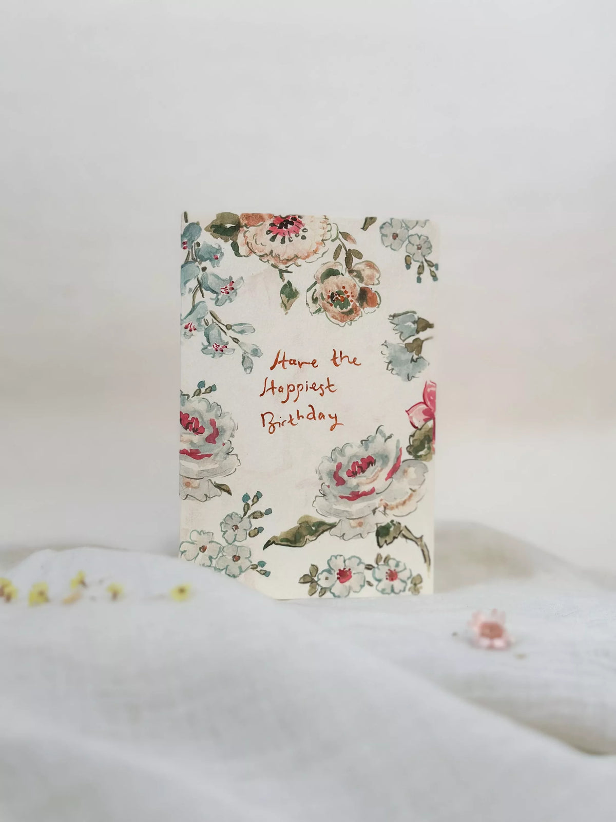 Sophie Amelia Creates floral border birthday card, imported from the UK