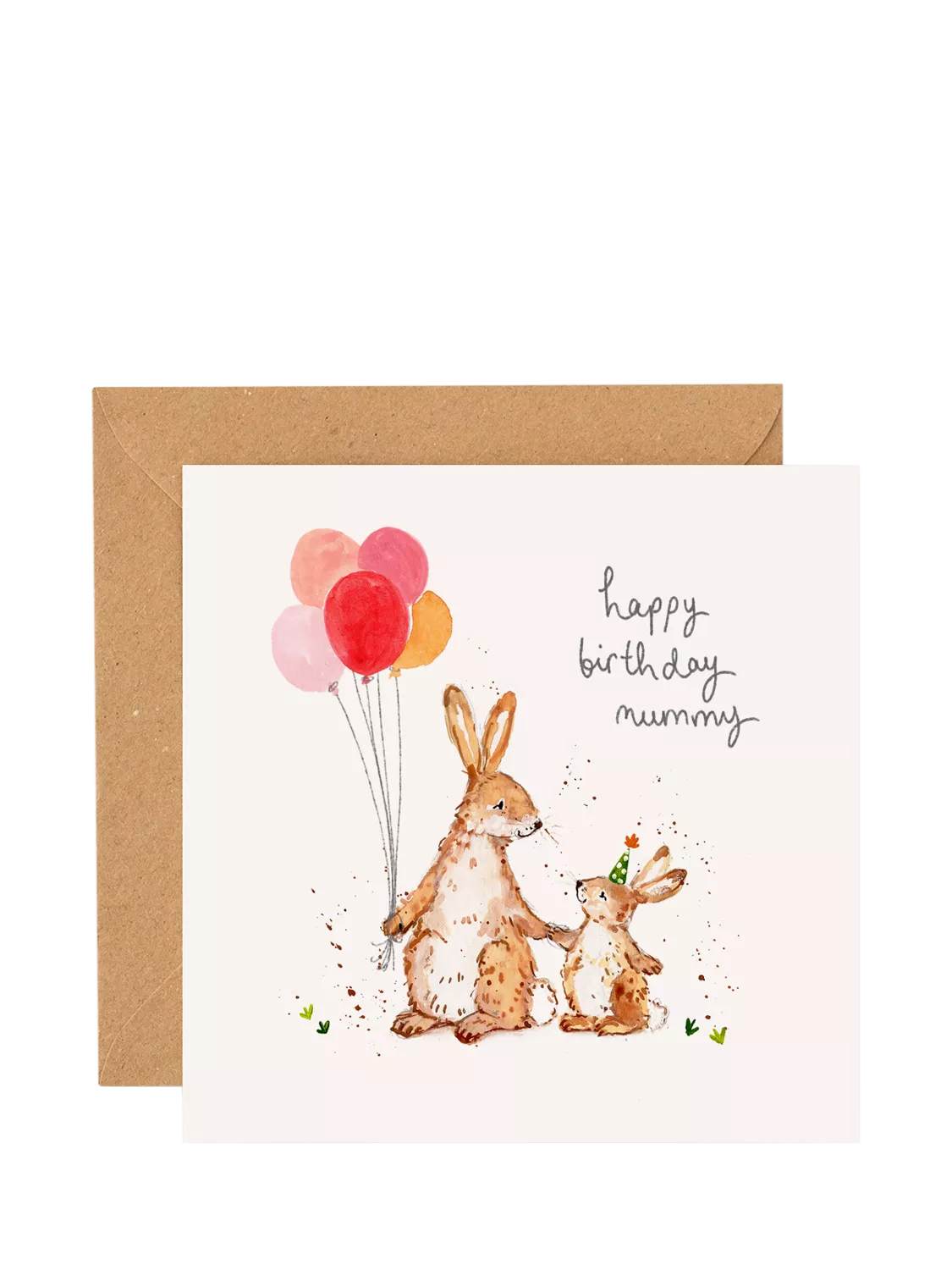 Louise Mulgrew Designs birthday card Bunnies Mummy, imported from the UK