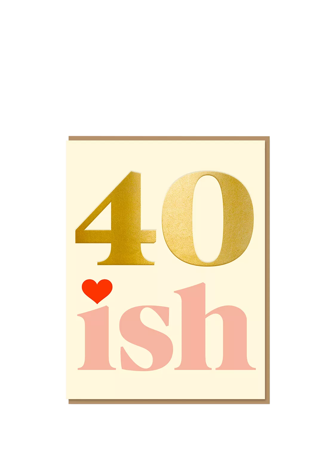Nineteen Seventy Three 40th birthday blank card with envelope - British product