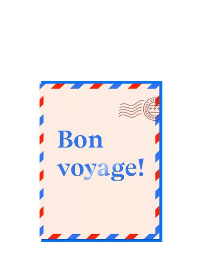 John Lewis Nineteen Seventy Three Bon Voyage Leaving Card- Buy online at McGrocer