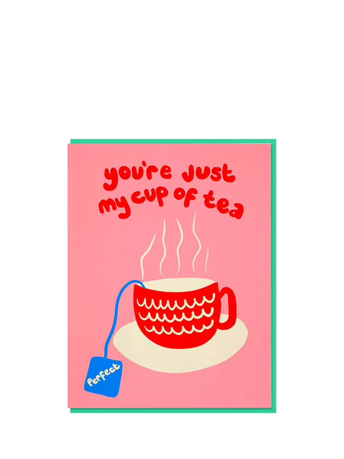 Nineteen Seventy Three cup of tea anniversary card - British product