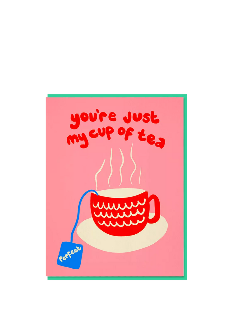 Nineteen Seventy Three cup of tea anniversary card - British product