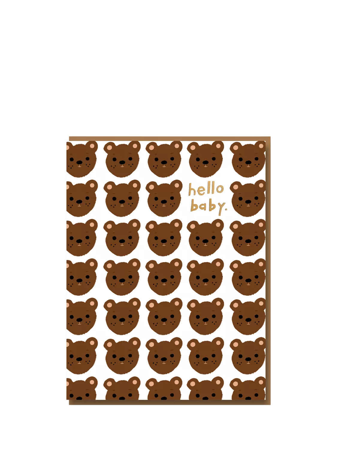 Nineteen Seventy Three Bears new baby card (British brand)