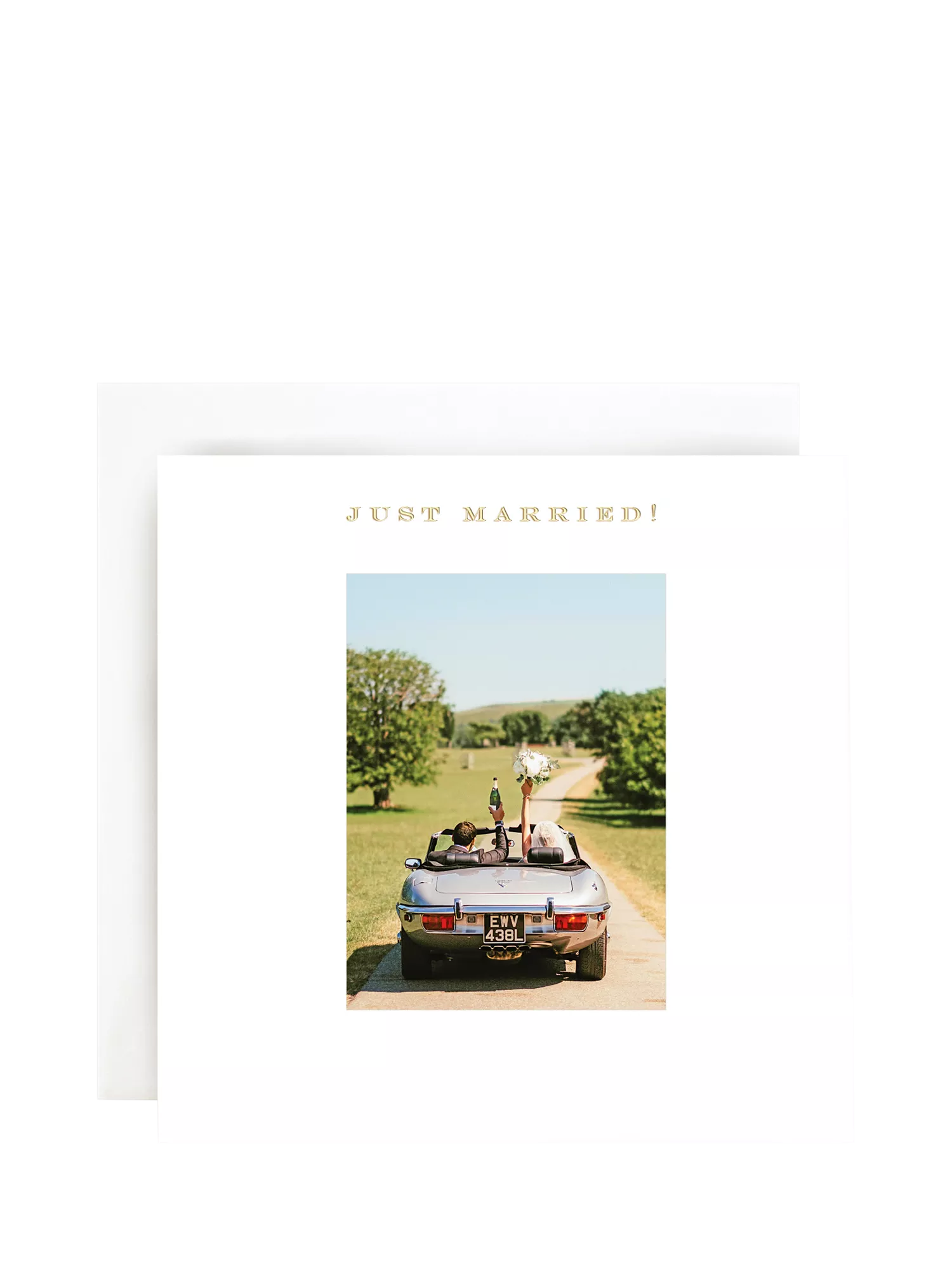 Susan O'Hanlon Just Married wedding card (British brand)