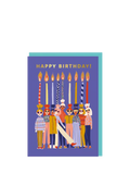 Ohh Deer birthday card with blue envelope (British brand)