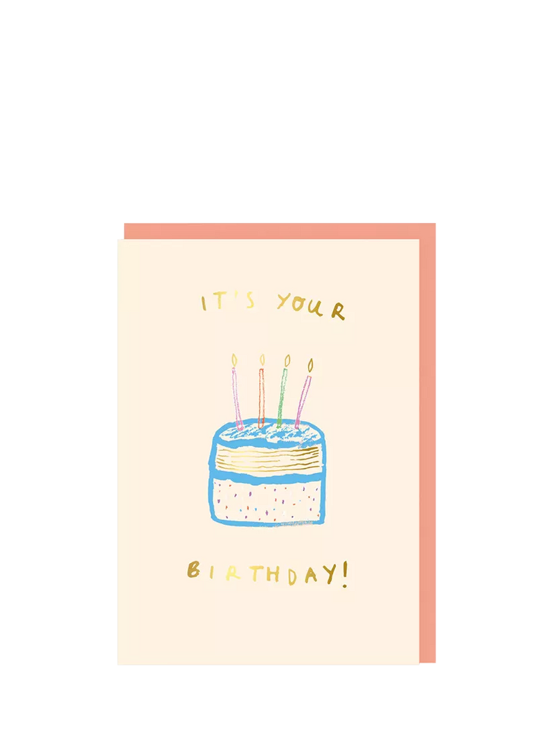 Ohh Deer birthday card cake design with orange envelope, imported from the UK