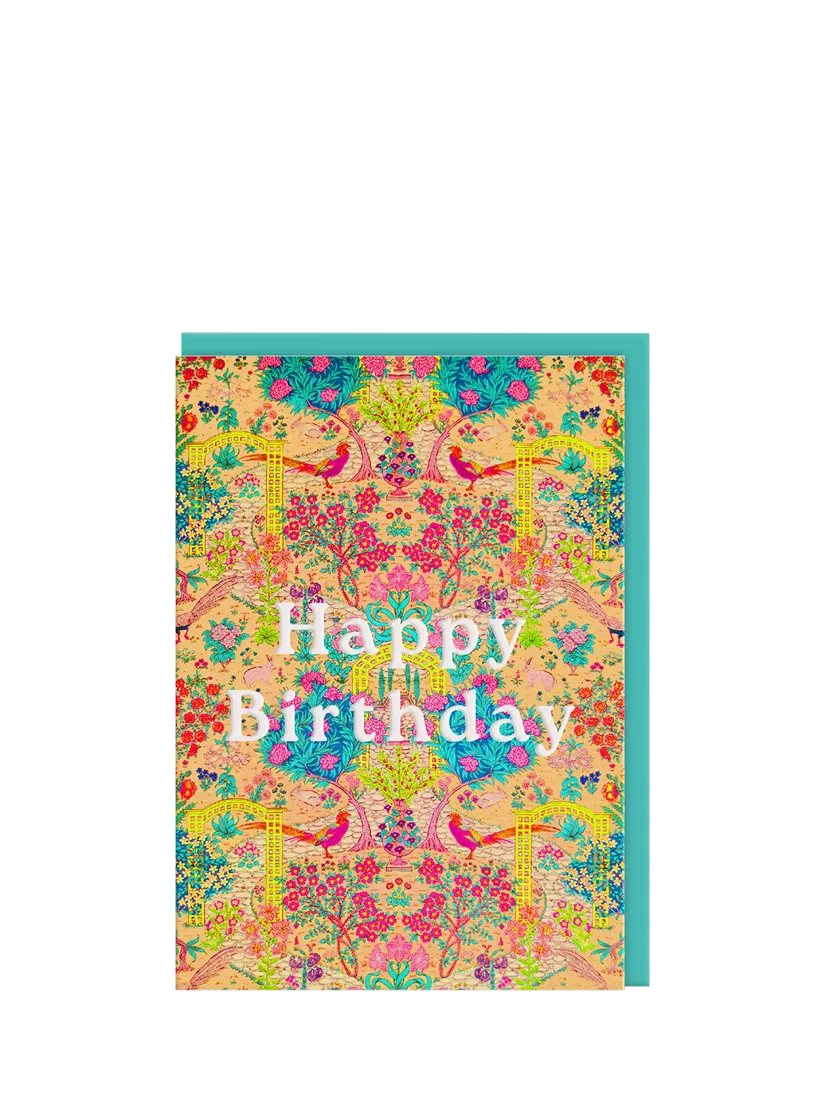 Ohh Deer Ornate Garden birthday card (British brand)