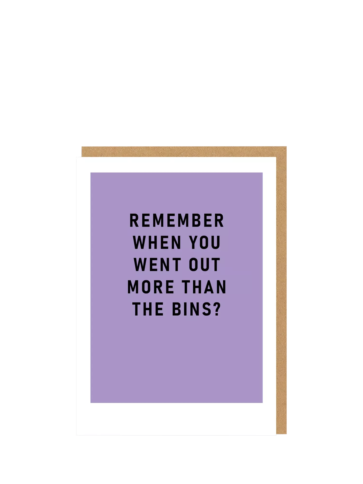 Ohh Deer blank inside birthday card with foil, UK version