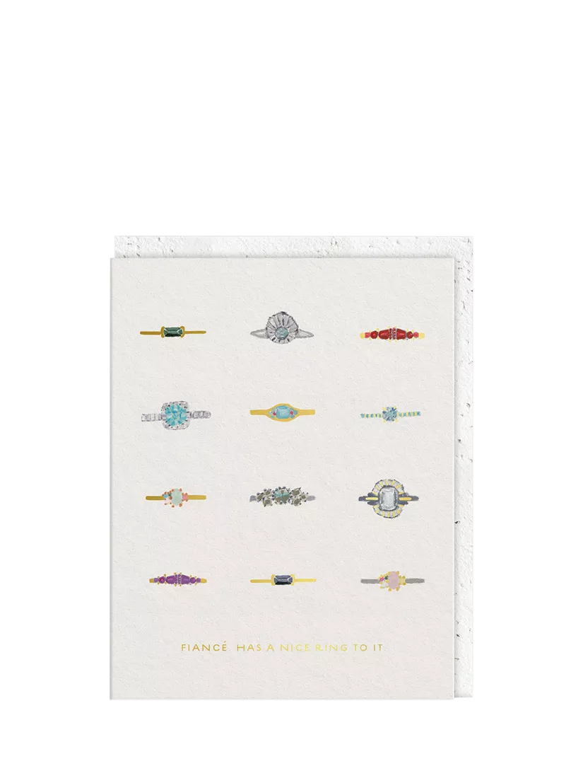 Ohh Deer foil engagement card, imported from the UK