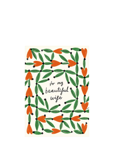 John Lewis Kitty Kenda Hearts & Leaves Birthday Card- Buy online at McGrocer