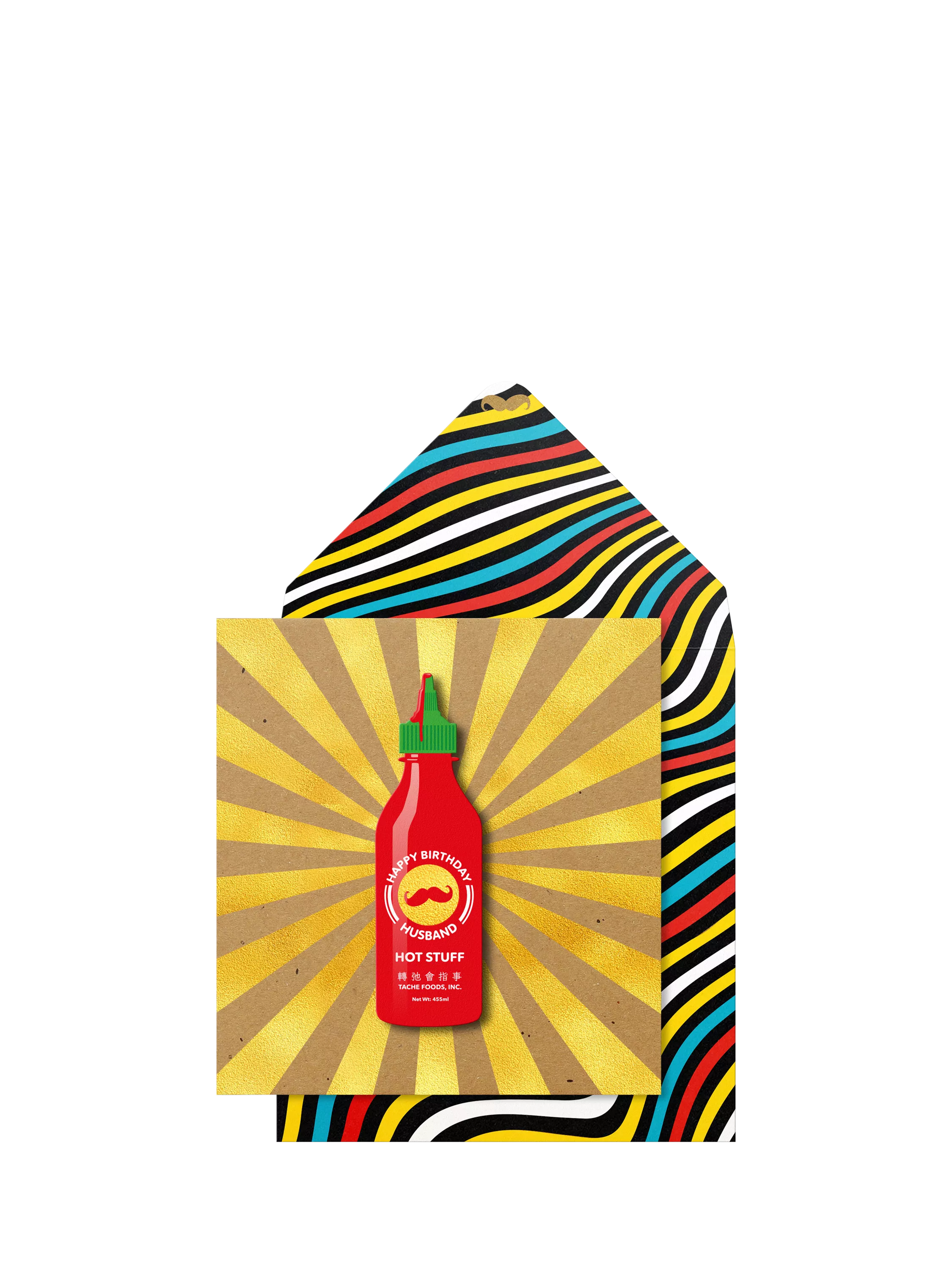 Tache Crafts hot sauce birthday card for husband - British product