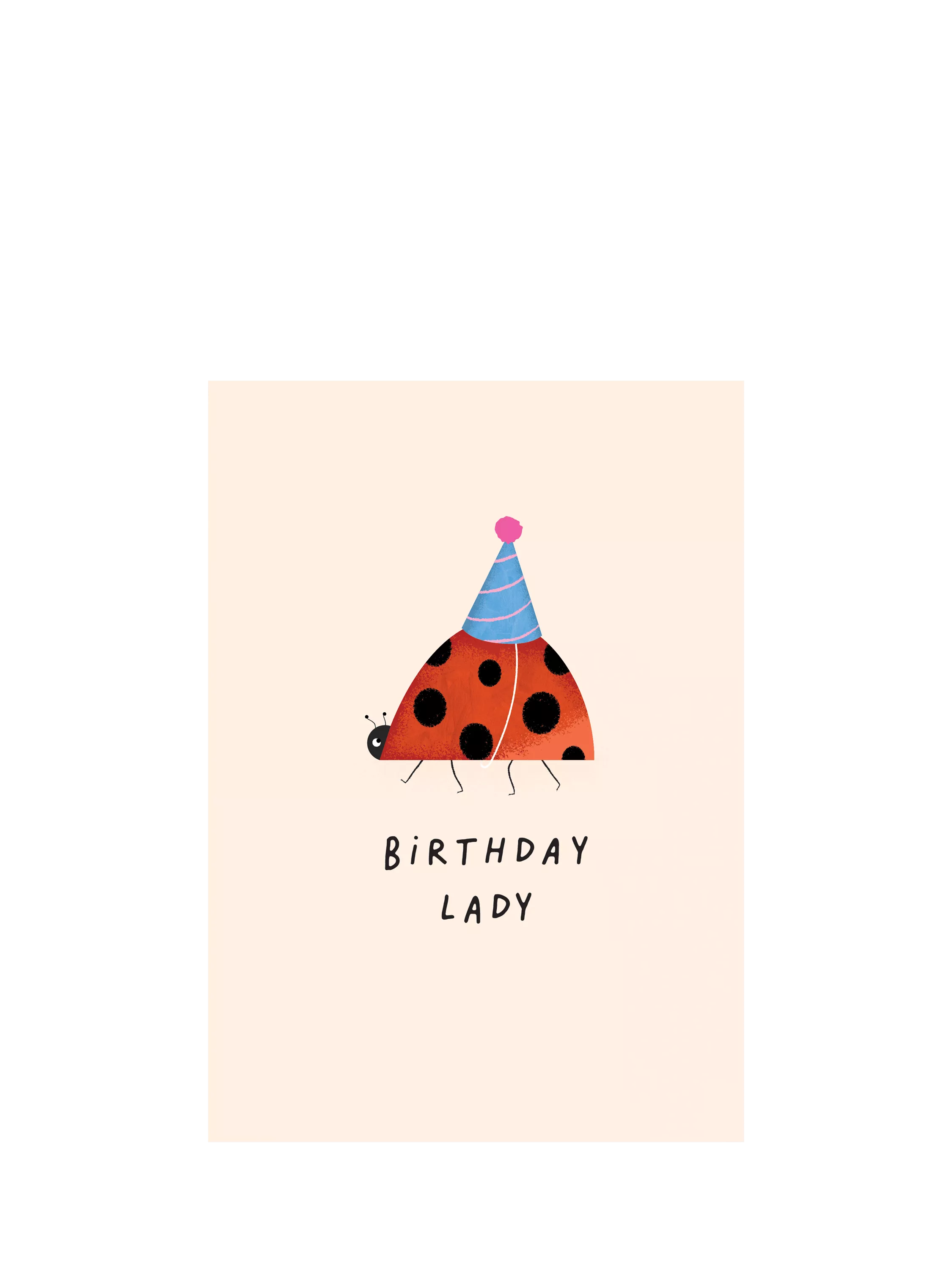 Studio Mads Ladybird birthday card, imported from the UK