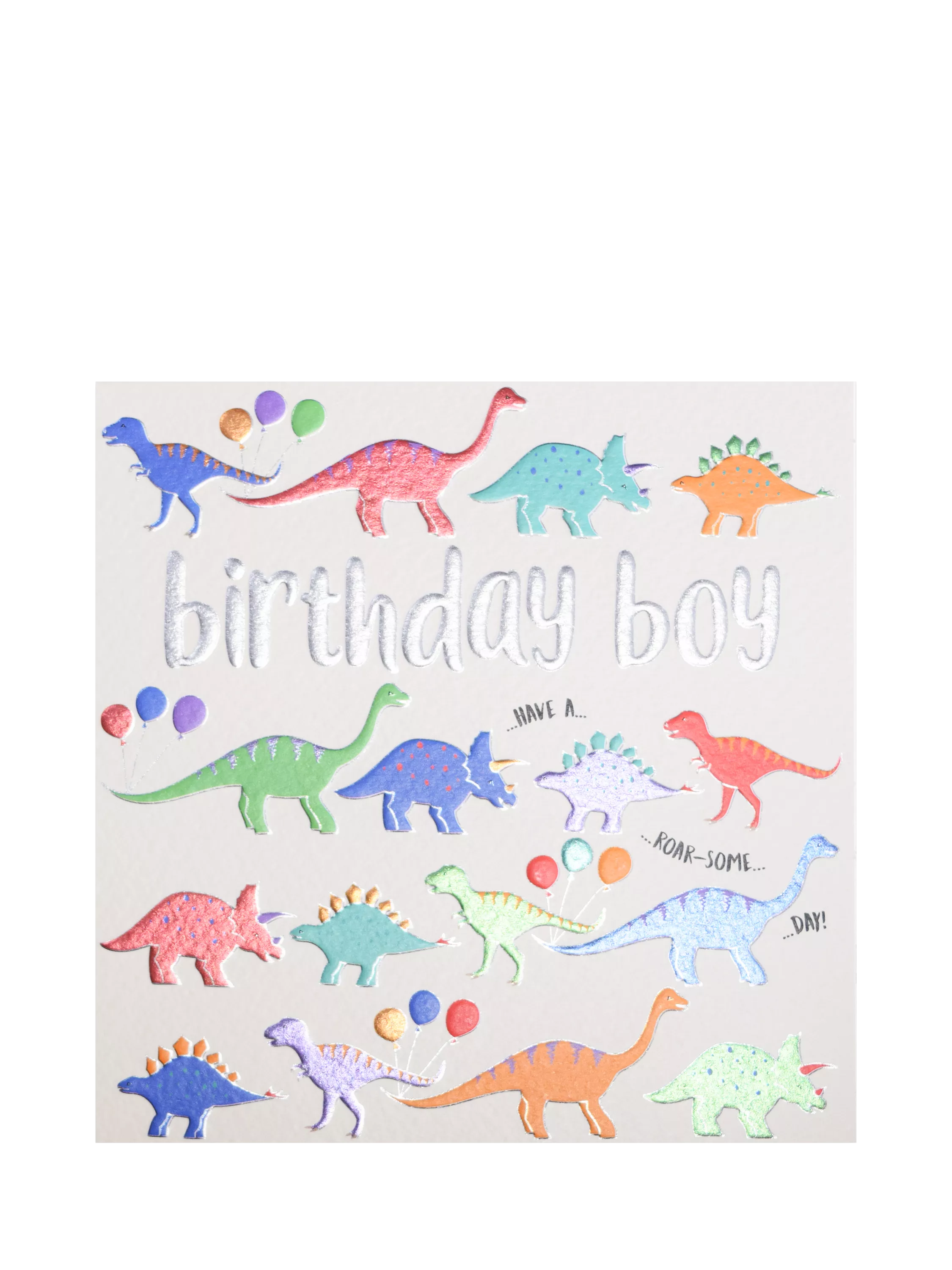 Wendy Jones Blackett dinosaur birthday card 130mm (British brand)