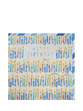 Wendy Jones Blackett stripe candles birthday card 165mm - British product