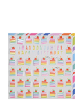 Wendy Jones Blackett rainbow cake birthday card for granddaughter, imported from the UK
