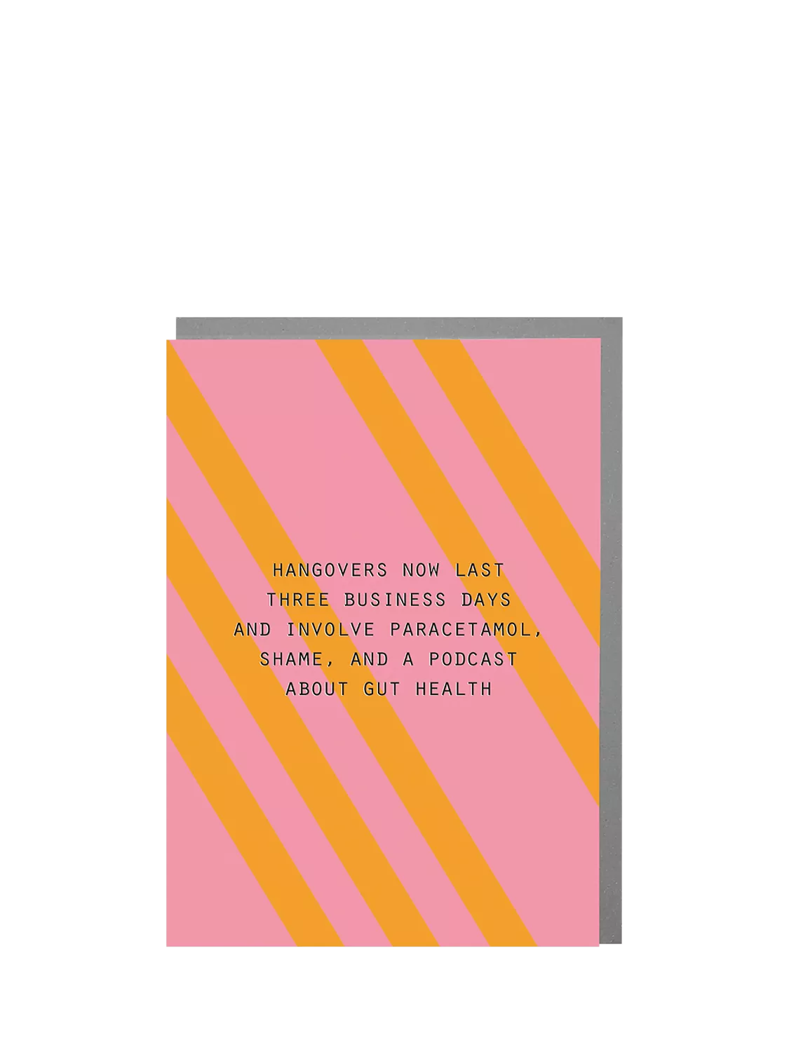 Lola Design hangover birthday card, imported from the UK