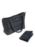 Done by Deer quilted changing tote bag in black (British brand)