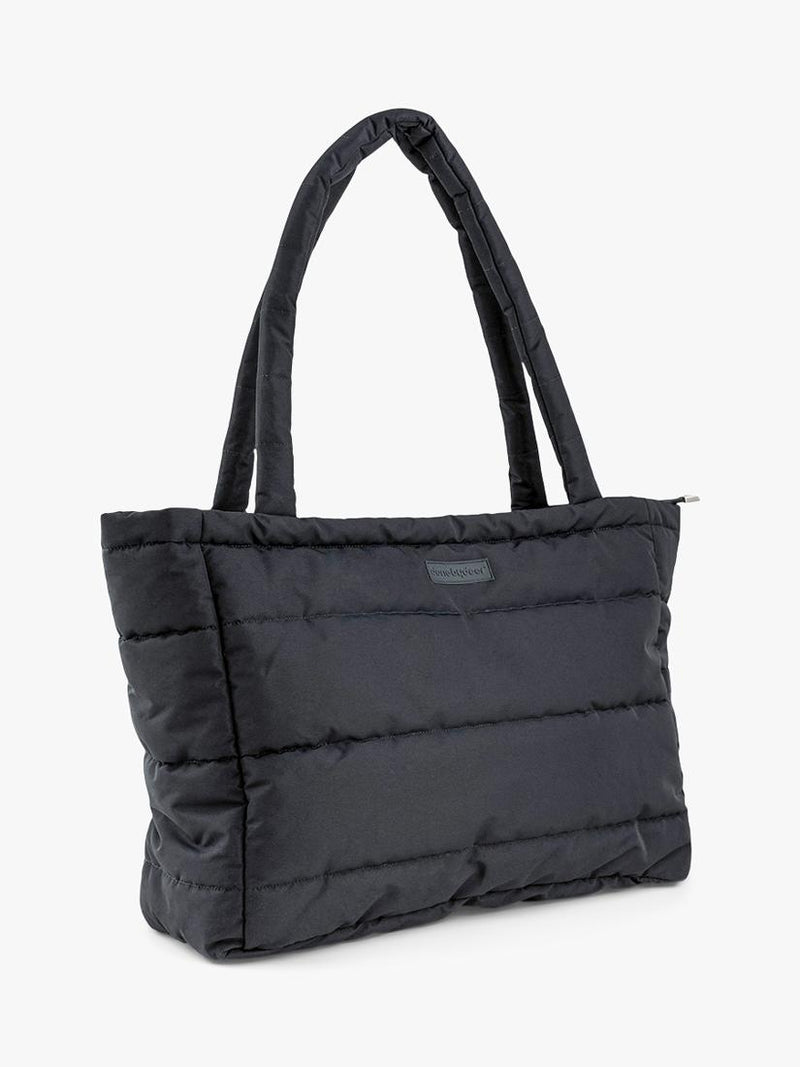 Done by Deer quilted changing tote bag in black (British brand)