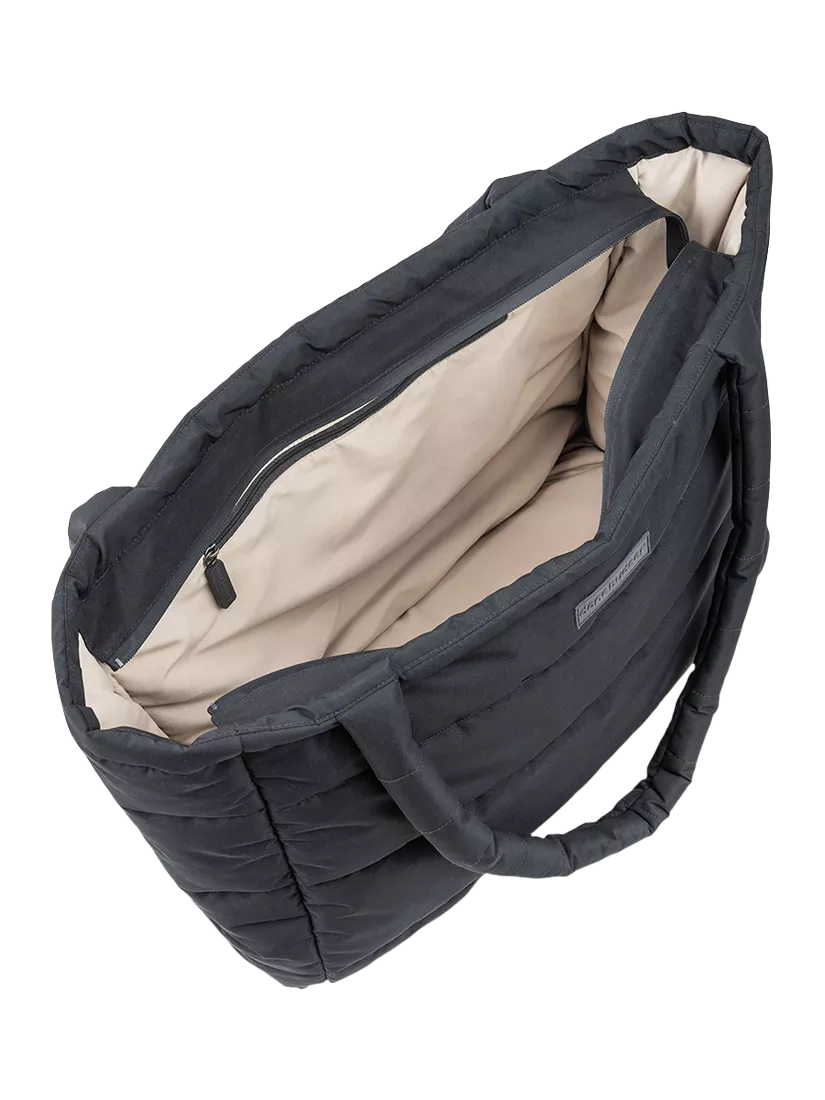 Done by Deer quilted changing tote bag in black (British brand)