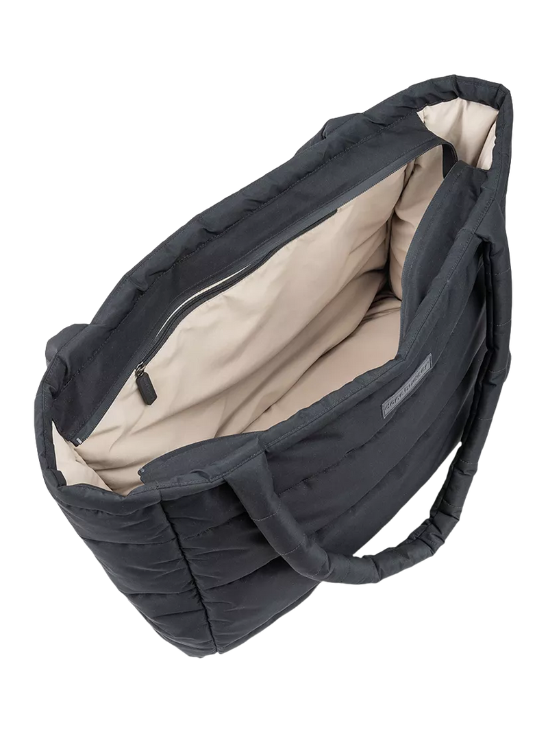 Done by Deer quilted changing tote bag in black (British brand)