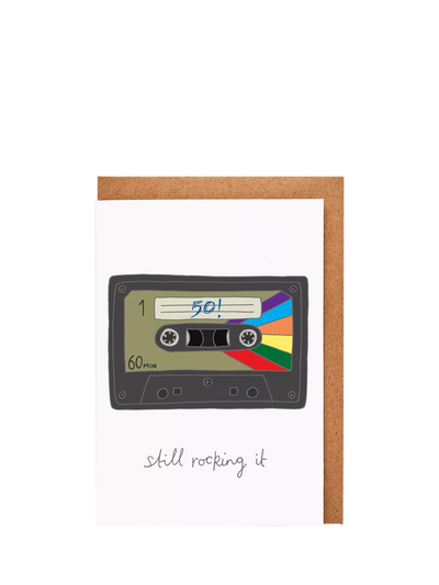 John Lewis You've Got Pen On Your Face 50th Old But Still Cool Blank Greeting Card- Buy online at McGrocer