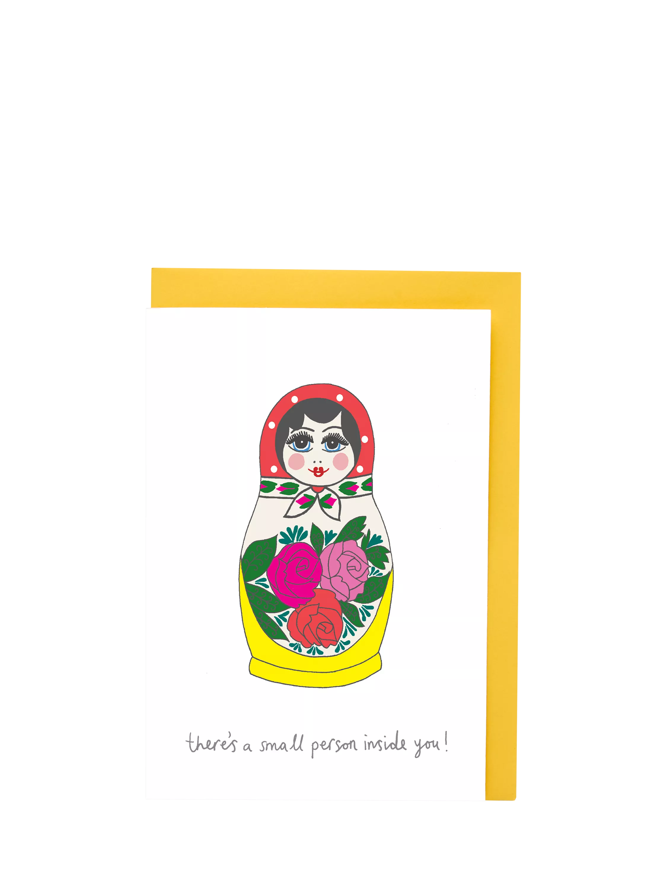 You've Got Pen On Your Face Russian Dolls pregnancy card, imported from the UK