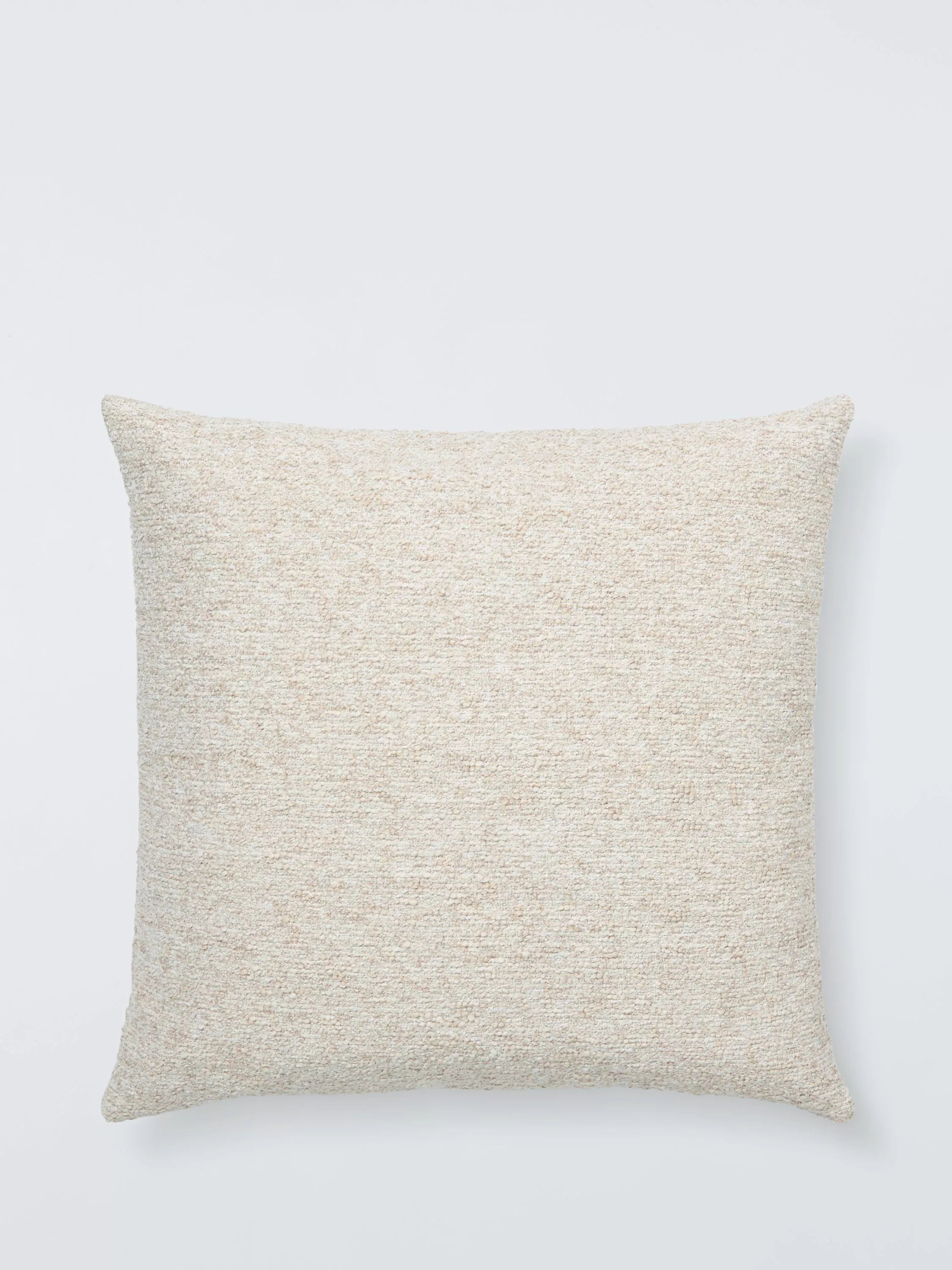 John Lewis boucle cushion natural 50cm, imported from the UK