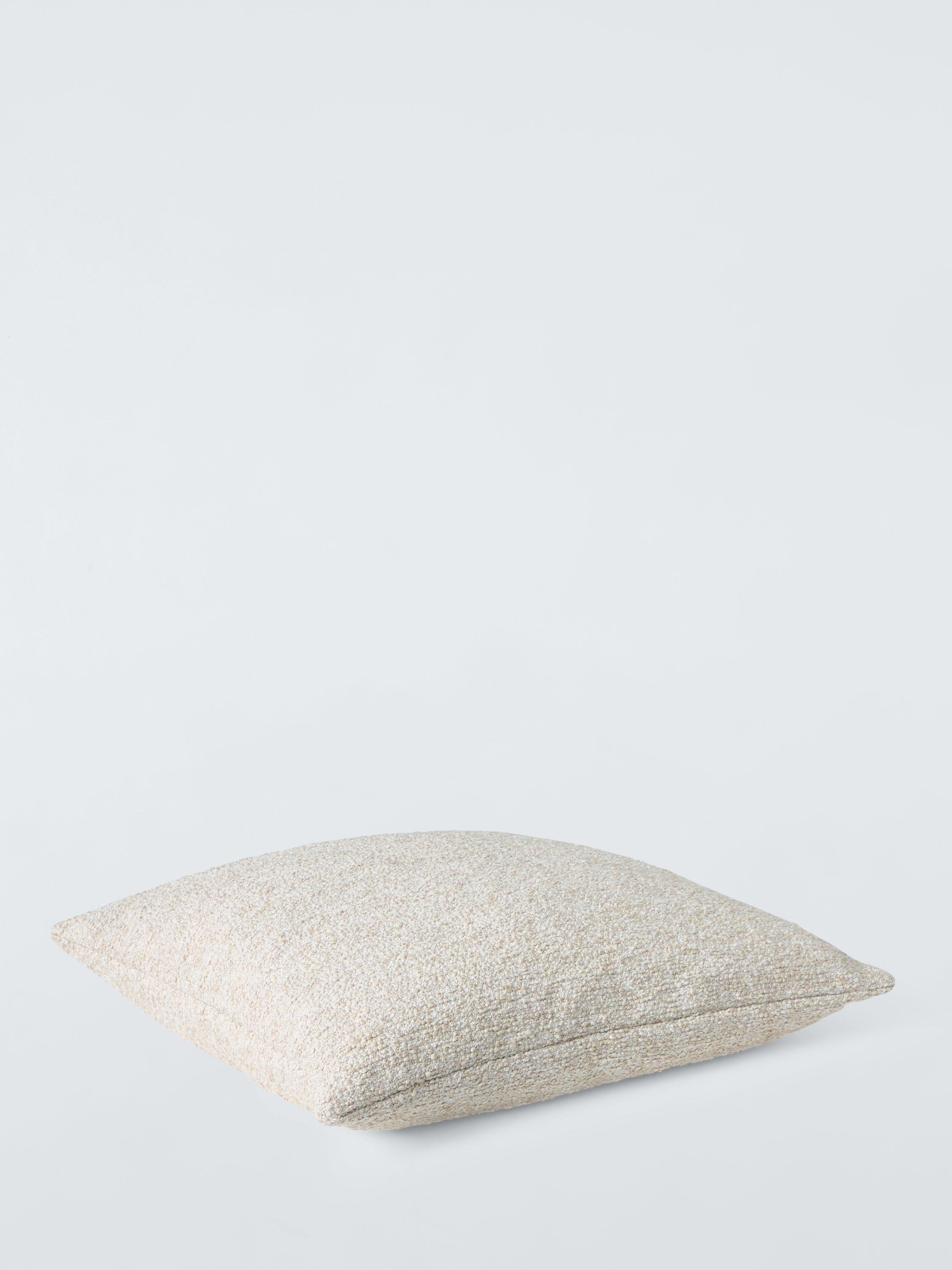 John Lewis boucle cushion natural 50cm, imported from the UK