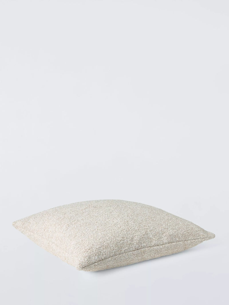 John Lewis boucle cushion natural 50cm, imported from the UK